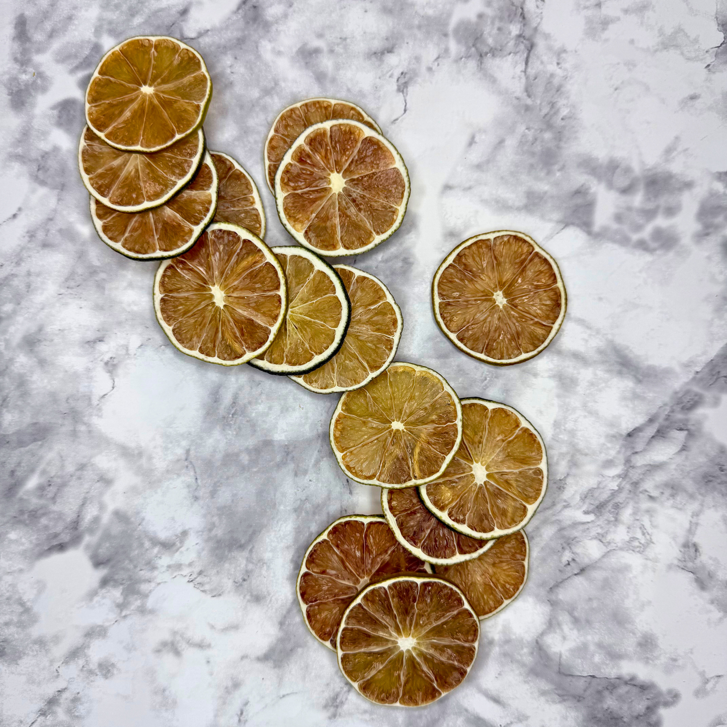 Tranches de citron vert déshydratées pour le bar et la décoration