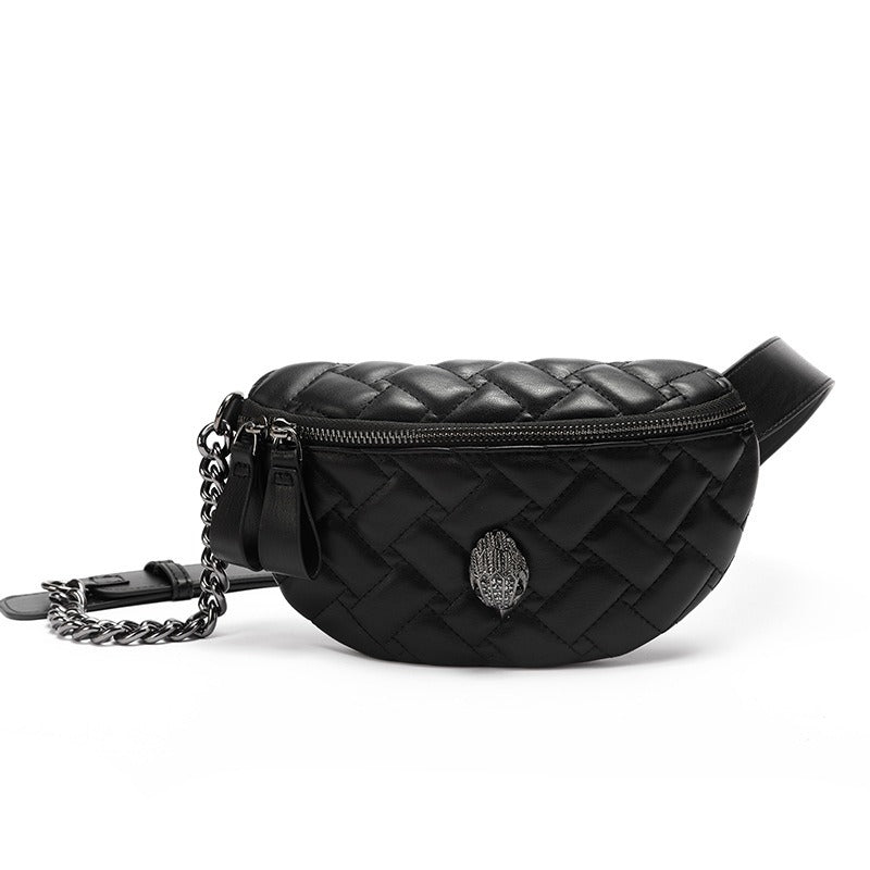 Lingge Chain Shoulder Bag Crossbody Bag Eagle Head Bag Chest Bag - Korvel