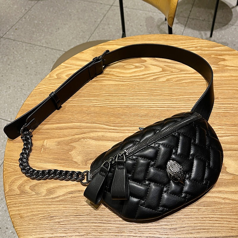 Lingge Chain Shoulder Bag Crossbody Bag Eagle Head Bag Chest Bag - Korvel