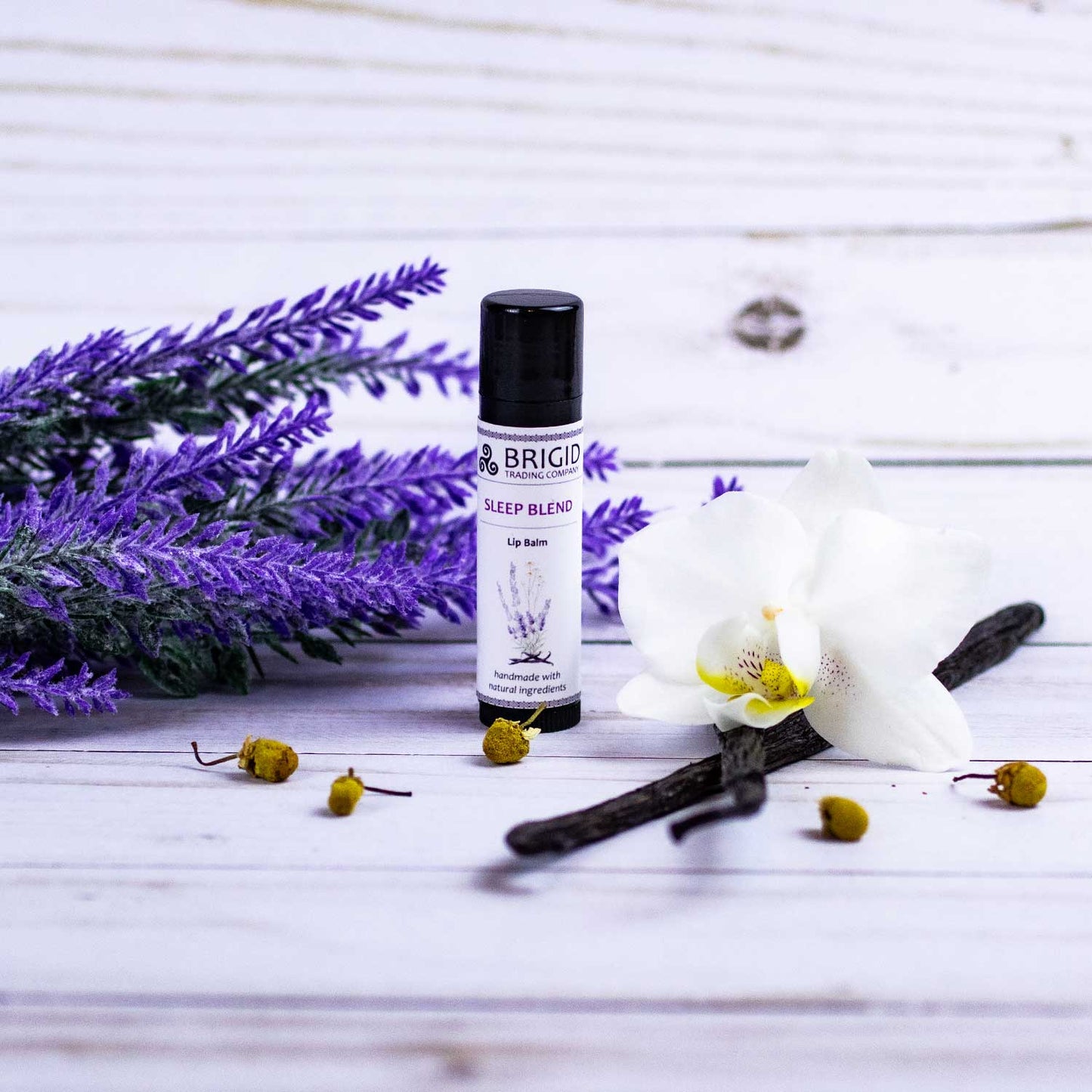 Calming Sleep Blend Lip Balm - Lavender, Chamomile & Vanilla - Korvel