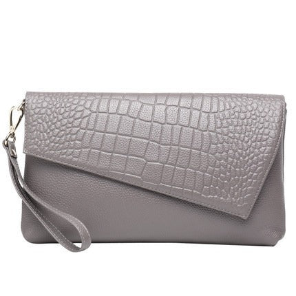 Litchi grain top layer cowhide fashion Shoulder bag Multifunctional leather Clutch bag Large capacity crossbody bags for women - Korvel