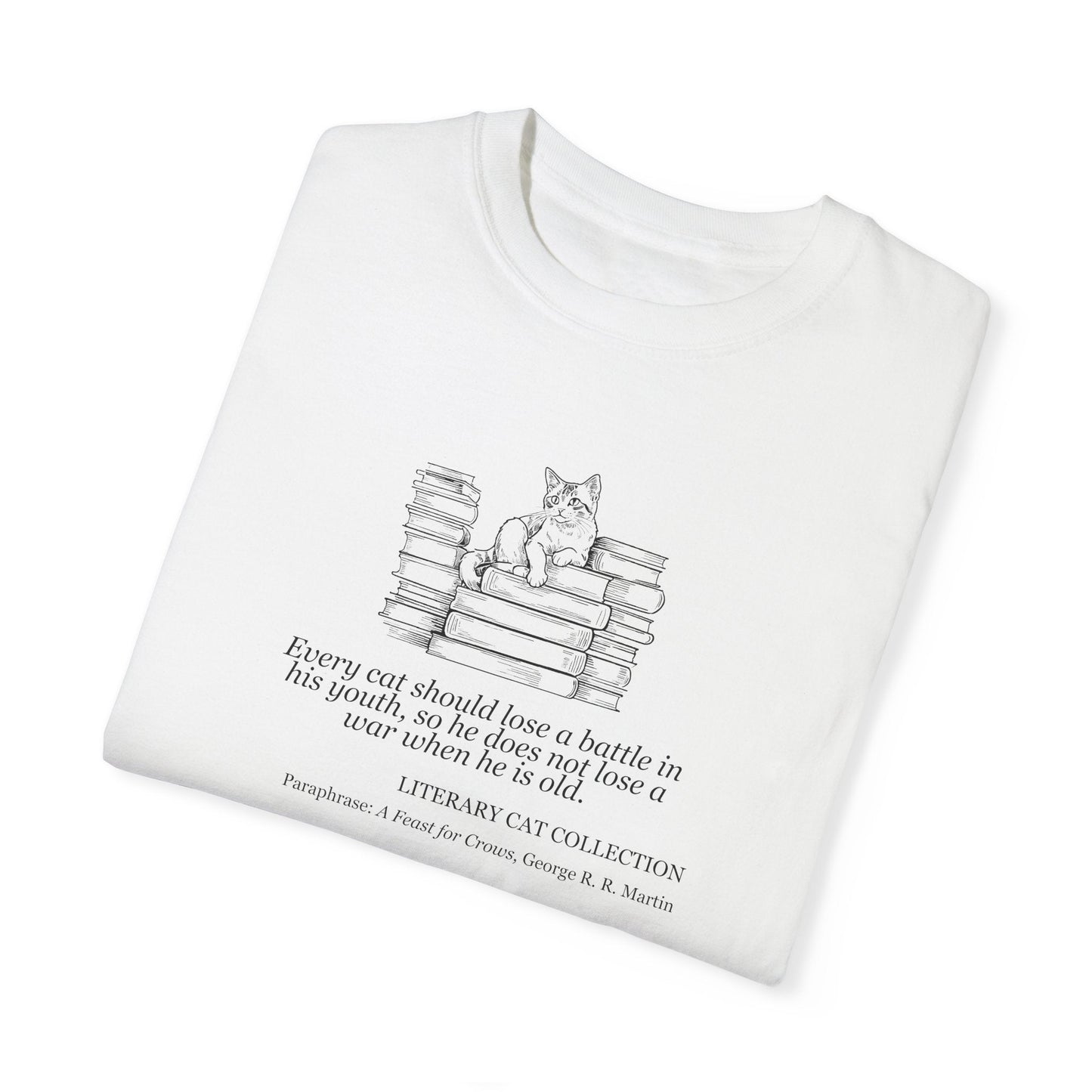 Camiseta Unisex Gato Literario - Un Festín de Cuervos