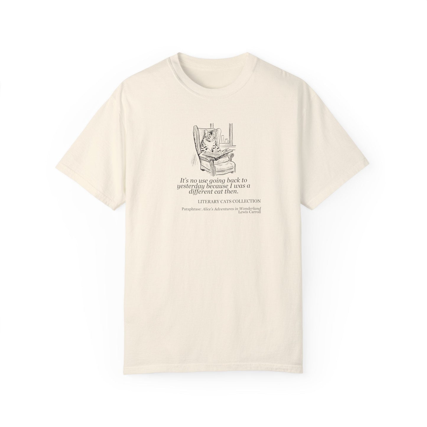 T-shirt unisexe Chat Littéraire - Alice au Pays des Merveilles