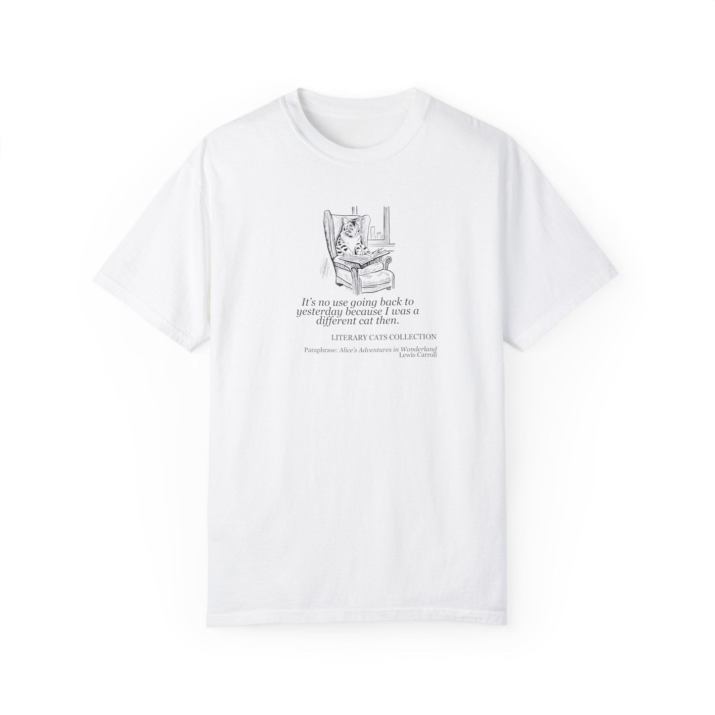 T-shirt unisexe Chat Littéraire - Alice au Pays des Merveilles