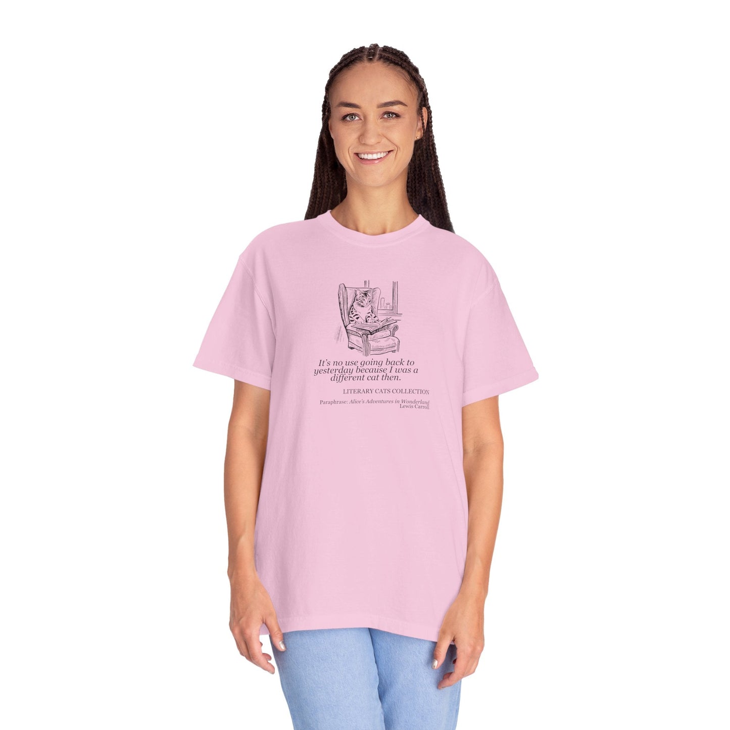 T-shirt unisexe Chat Littéraire - Alice au Pays des Merveilles