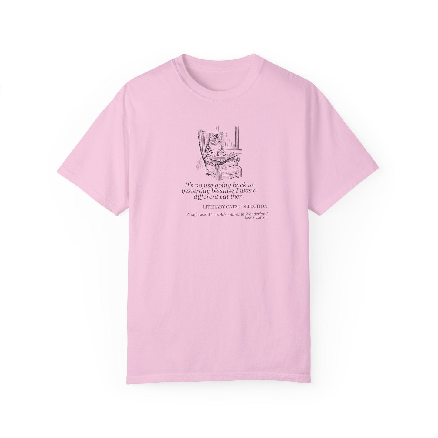 T-shirt unisexe Chat Littéraire - Alice au Pays des Merveilles