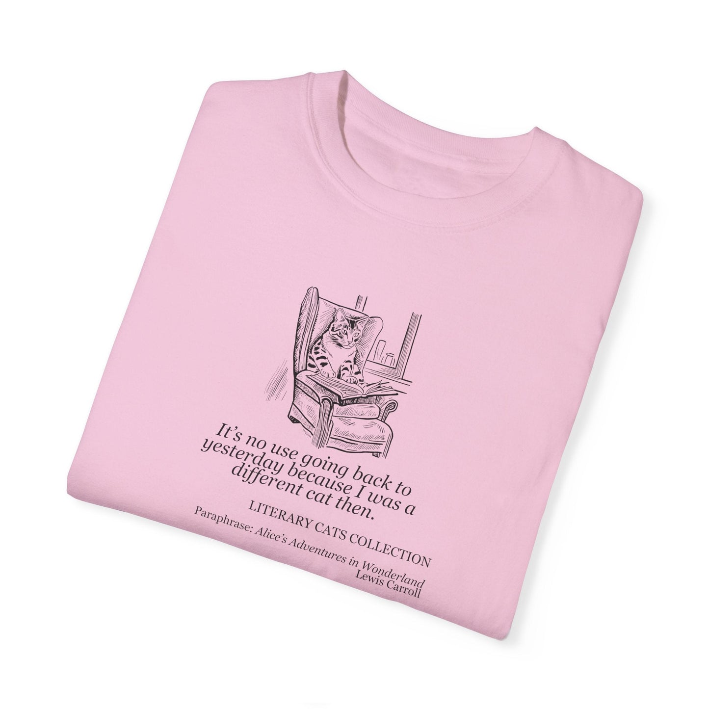 T-shirt unisexe Chat Littéraire - Alice au Pays des Merveilles