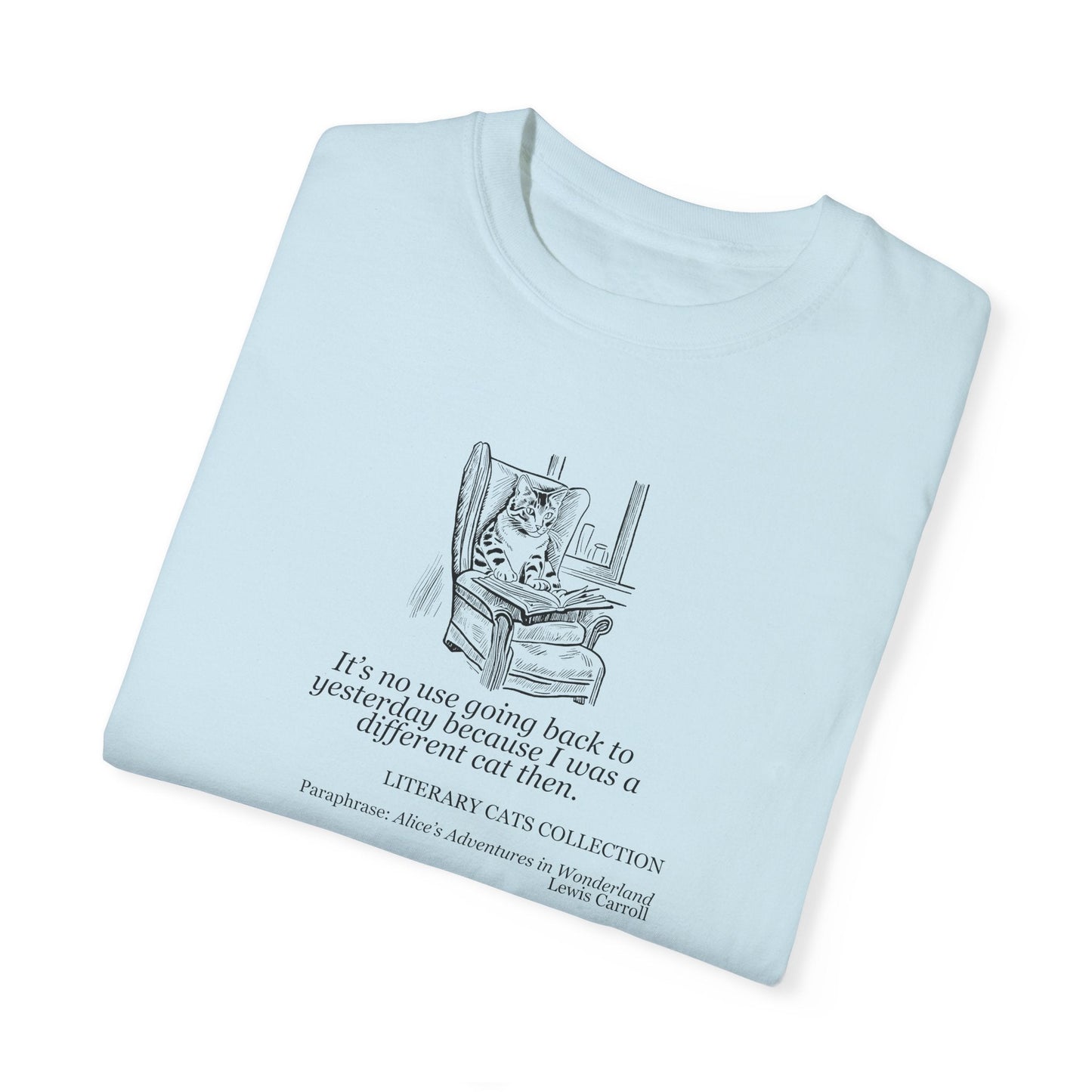T-shirt unisexe Chat Littéraire - Alice au Pays des Merveilles