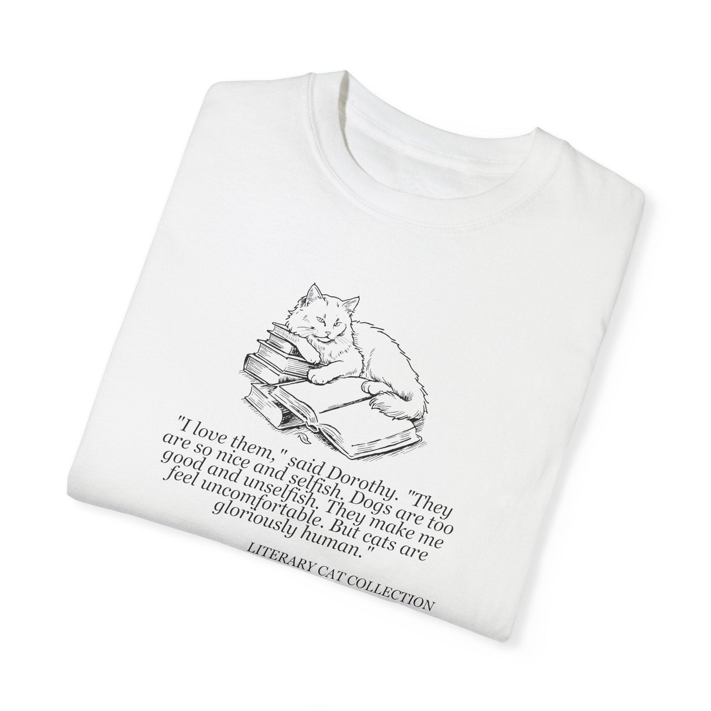 Literary Cat Unisex T-Shirt - Celebrate Your Love for Literature