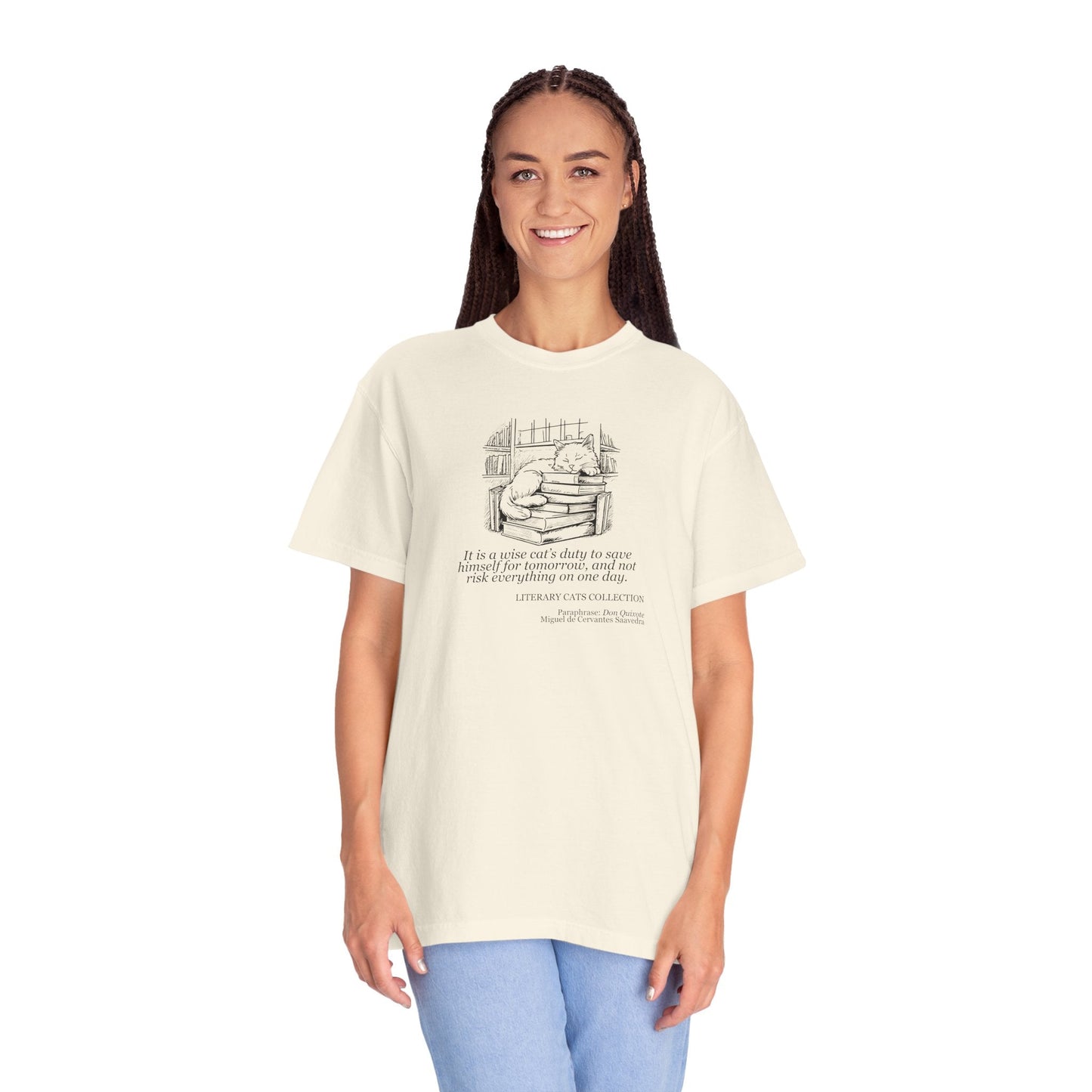 Camiseta Unisex Gato Literario - Don Quijote