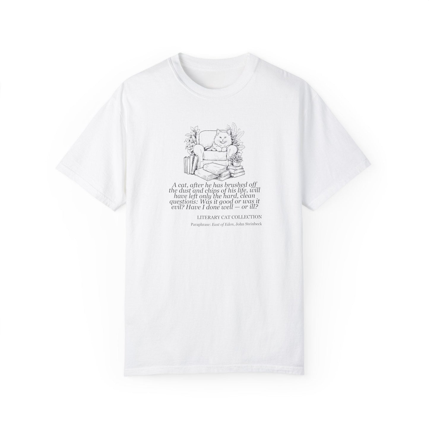 T-shirt unisexe Chat Littéraire - Est de l'Eden