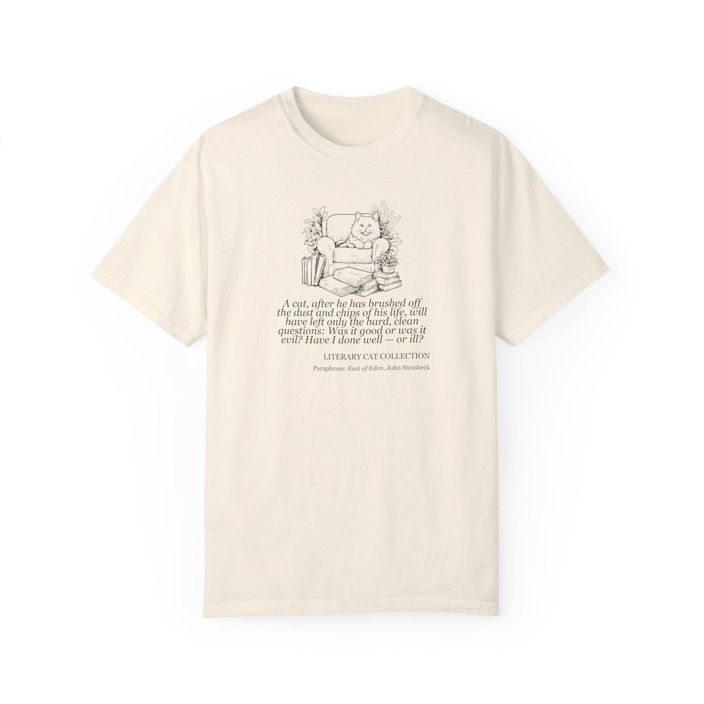 T-shirt unisexe Chat Littéraire - Est de l'Eden