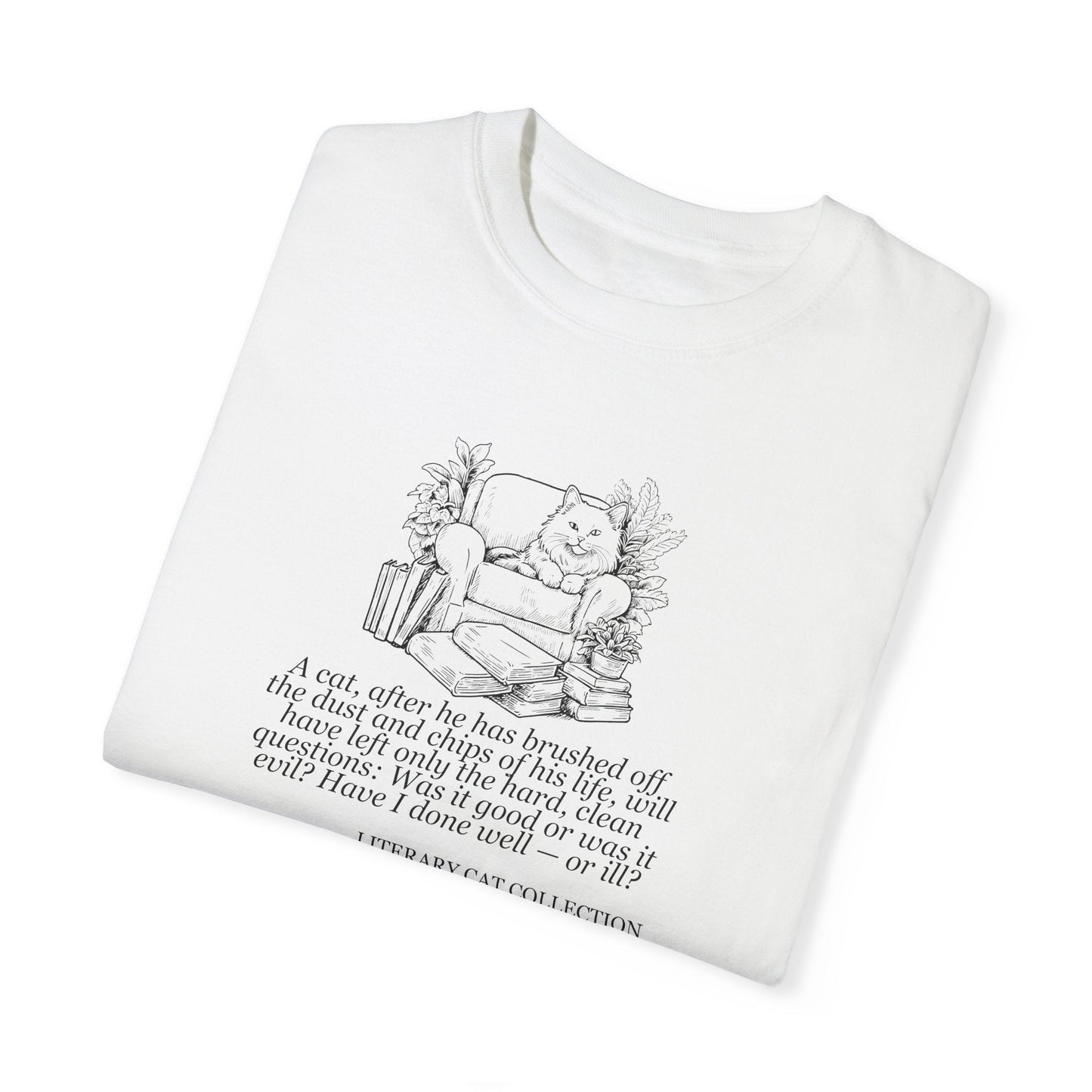 T-shirt unisexe Chat Littéraire - Est de l'Eden