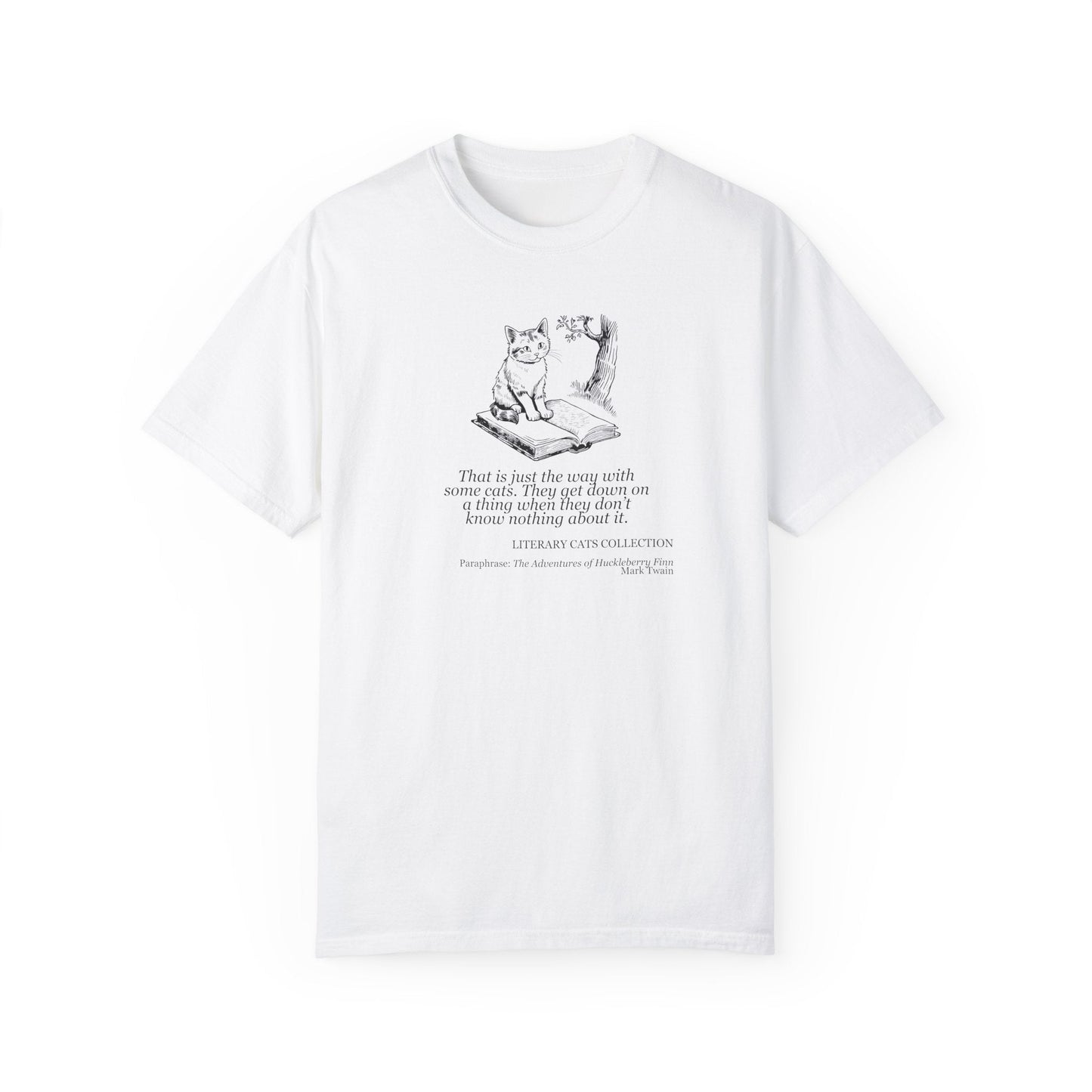 Huckleberry Finn Literary Cat Unisex Tee - Korvel