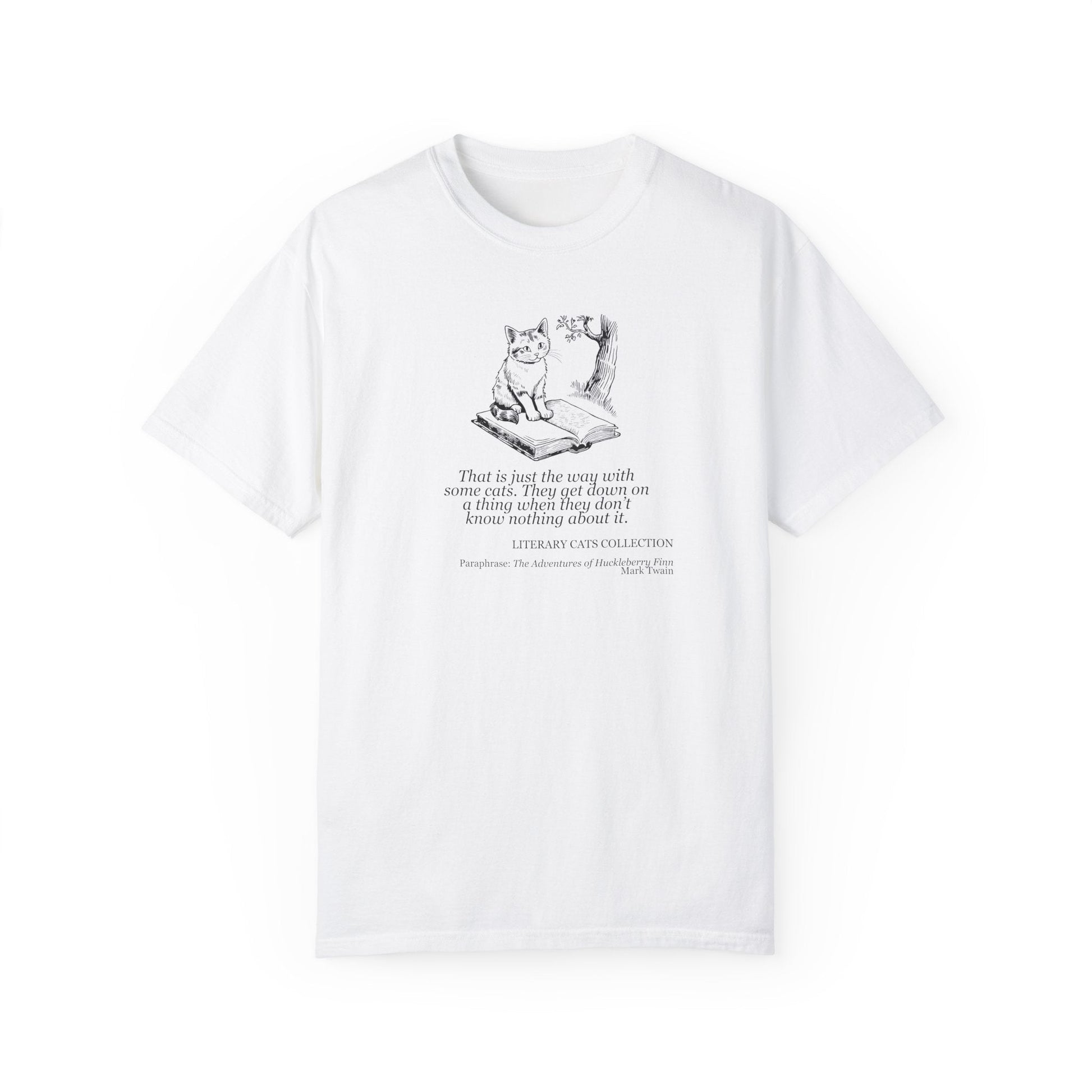 Huckleberry Finn Literary Cat Unisex Tee - Korvel