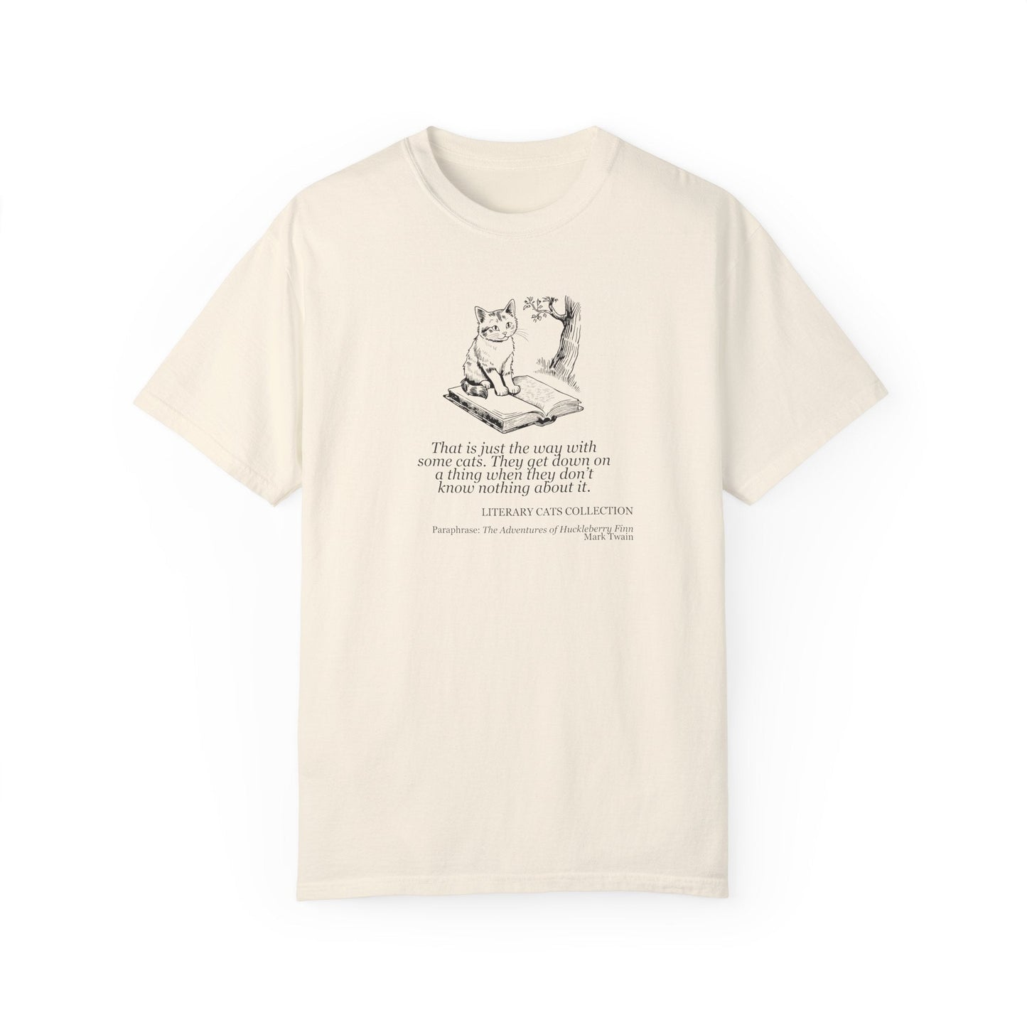 Huckleberry Finn Literary Cat Unisex Tee - Korvel