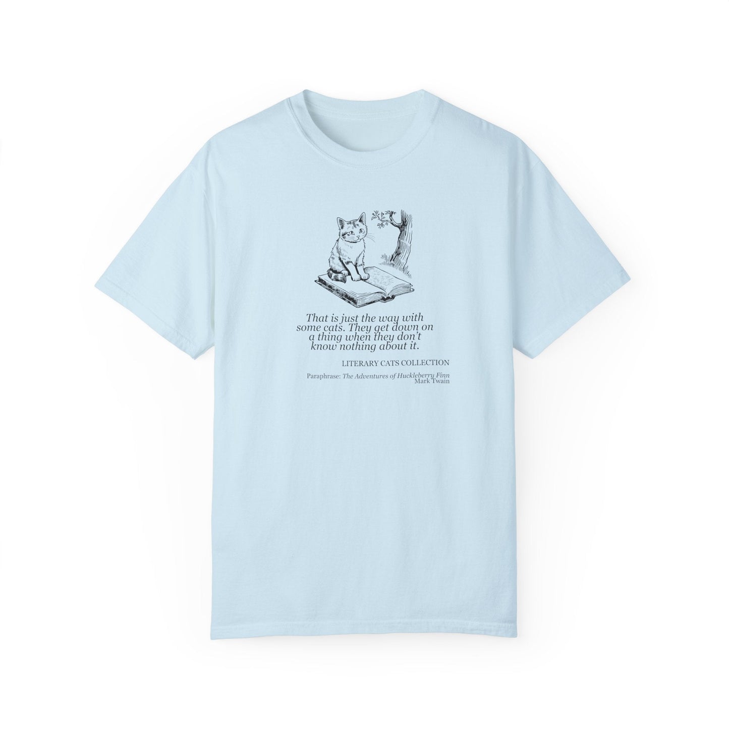 Huckleberry Finn Literary Cat Unisex Tee - Korvel