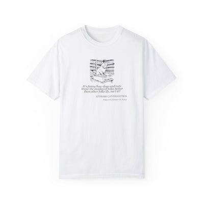Pollyanna Literary Cat Unisex Tee - A Must-Have for Book Lovers - Korvel