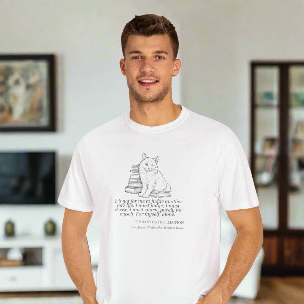 Siddhartha Inspired Literary Cat Unisex Tee - Korvel
