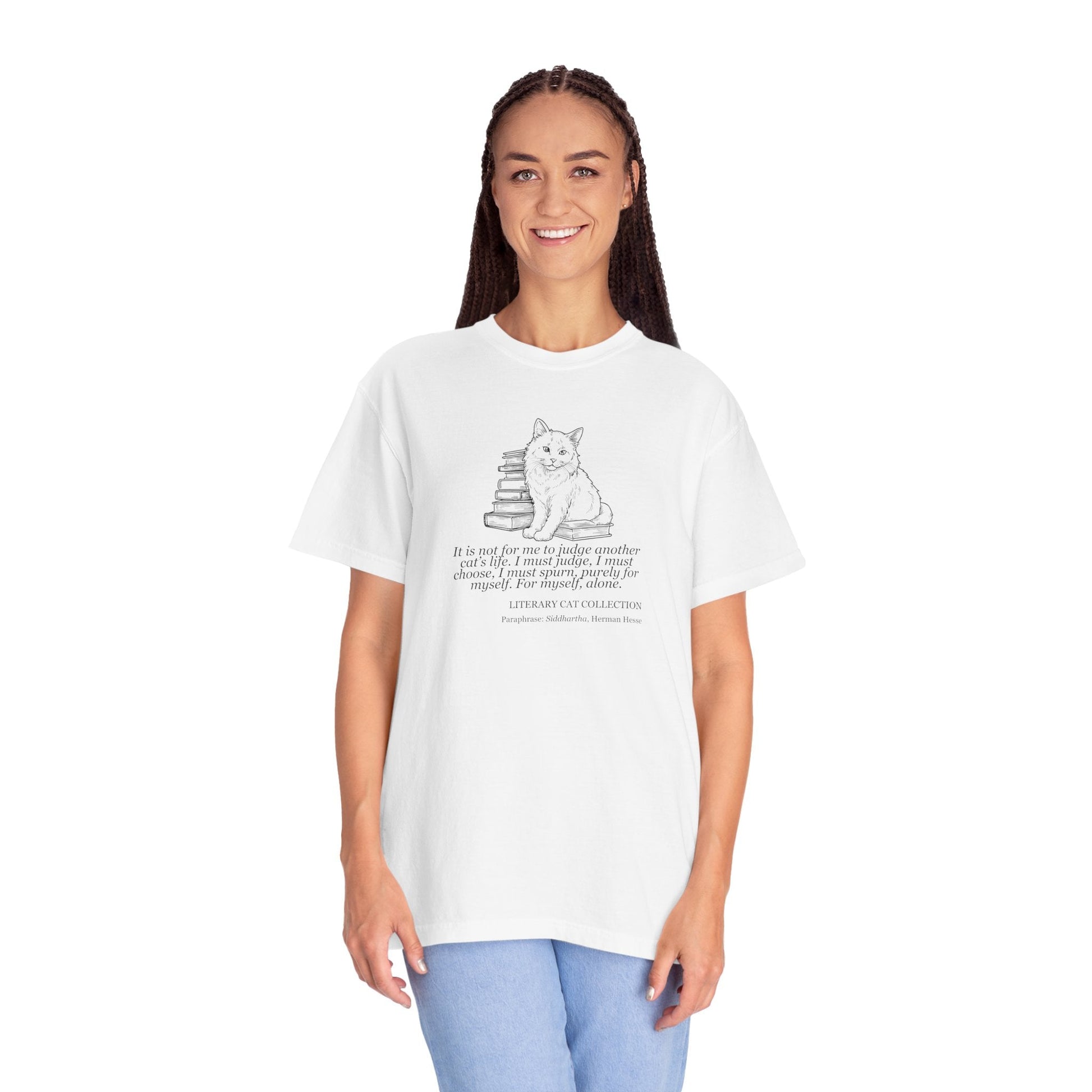 Siddhartha Inspired Literary Cat Unisex Tee - Korvel