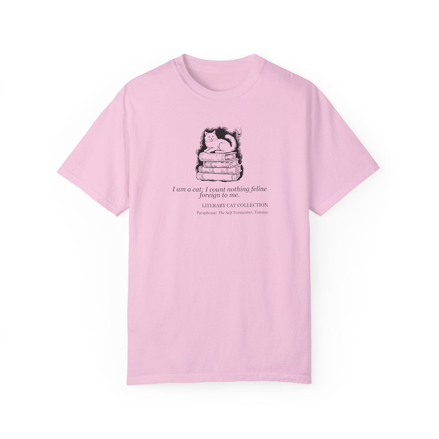 Whimsical Literary Cat Unisex Tee - Embrace Your Inner Book Lover - Korvel