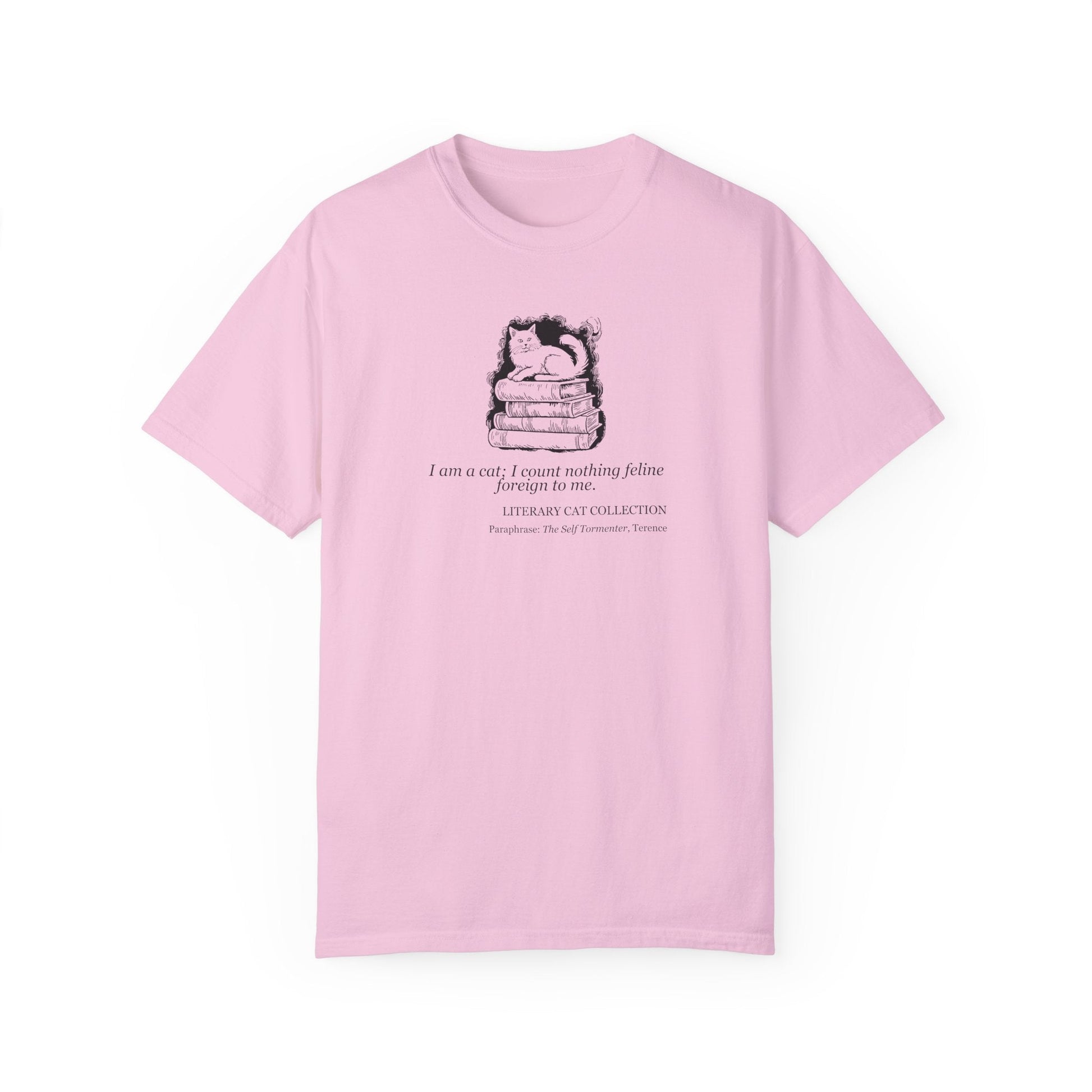Whimsical Literary Cat Unisex Tee - Embrace Your Inner Book Lover - Korvel