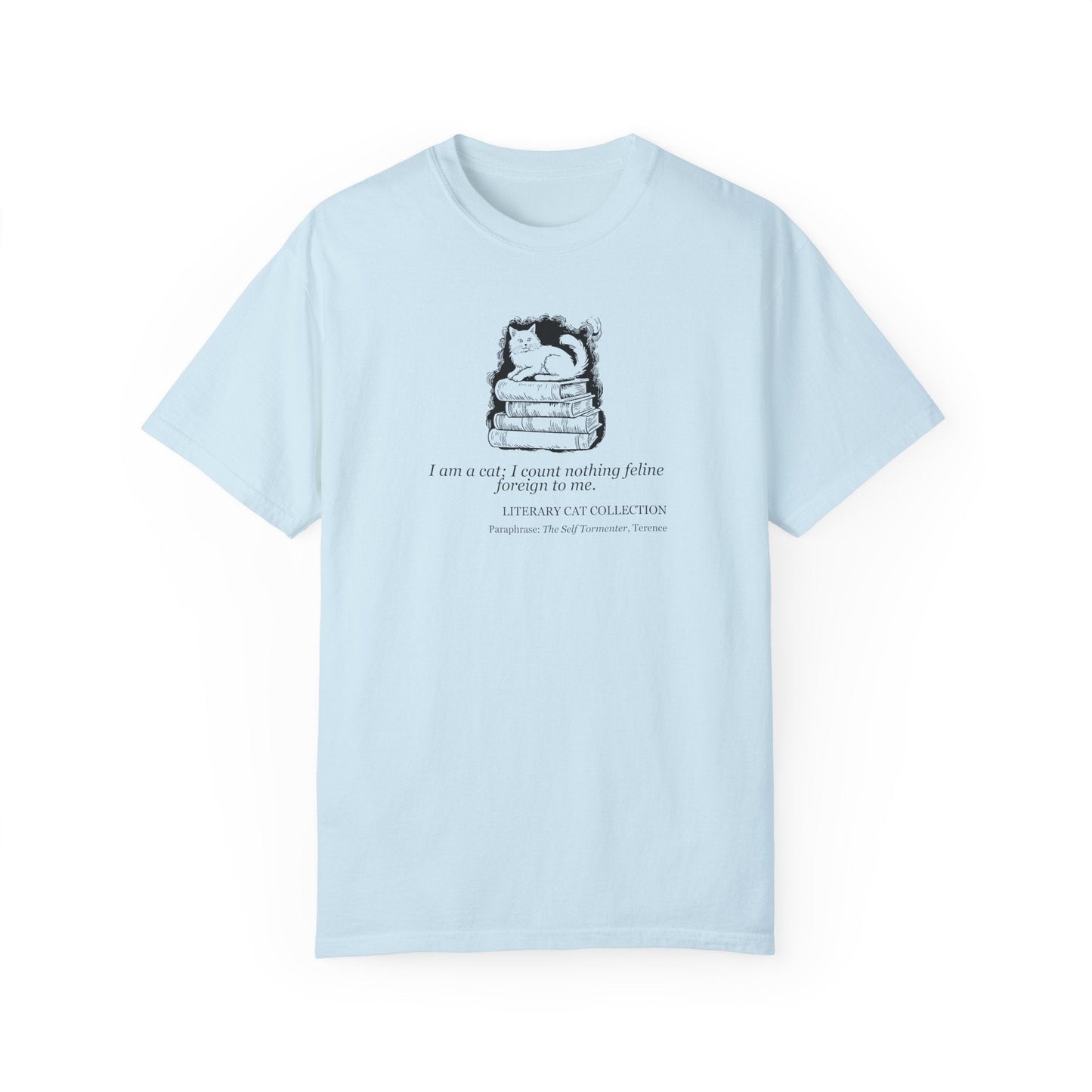 Whimsical Literary Cat Unisex Tee - Embrace Your Inner Book Lover - Korvel