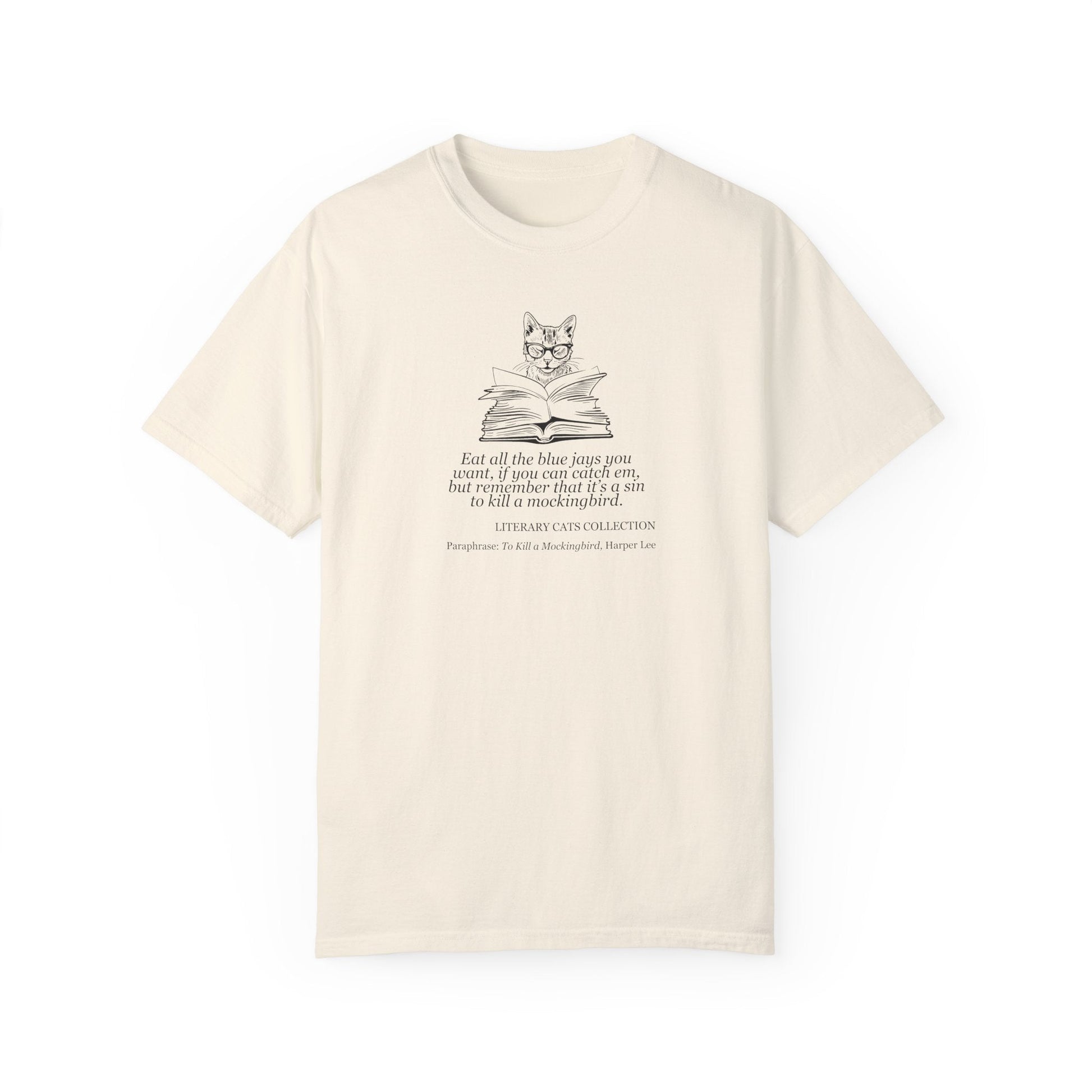 Literary Cat Graphic Tee - Celebrate To Kill a Mockingbird - Korvel