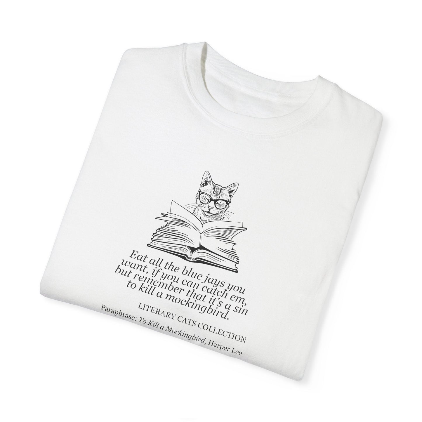 Literary Cat Graphic Tee - Celebrate To Kill a Mockingbird - Korvel