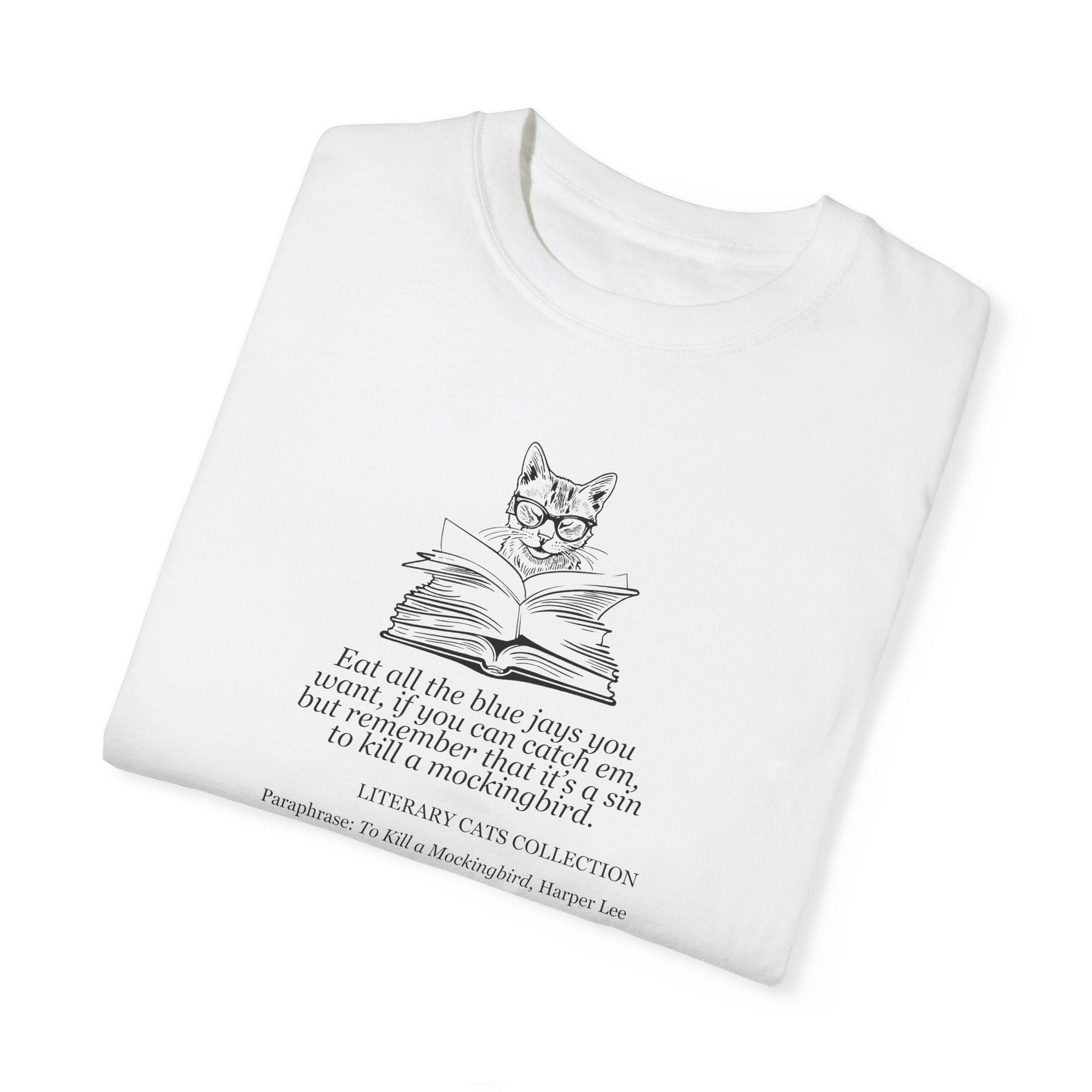 Literary Cat Graphic Tee - Celebrate To Kill a Mockingbird - Korvel