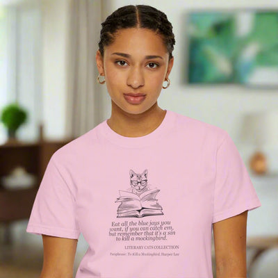 Literary Cat Graphic Tee - Celebrate To Kill a Mockingbird - Korvel