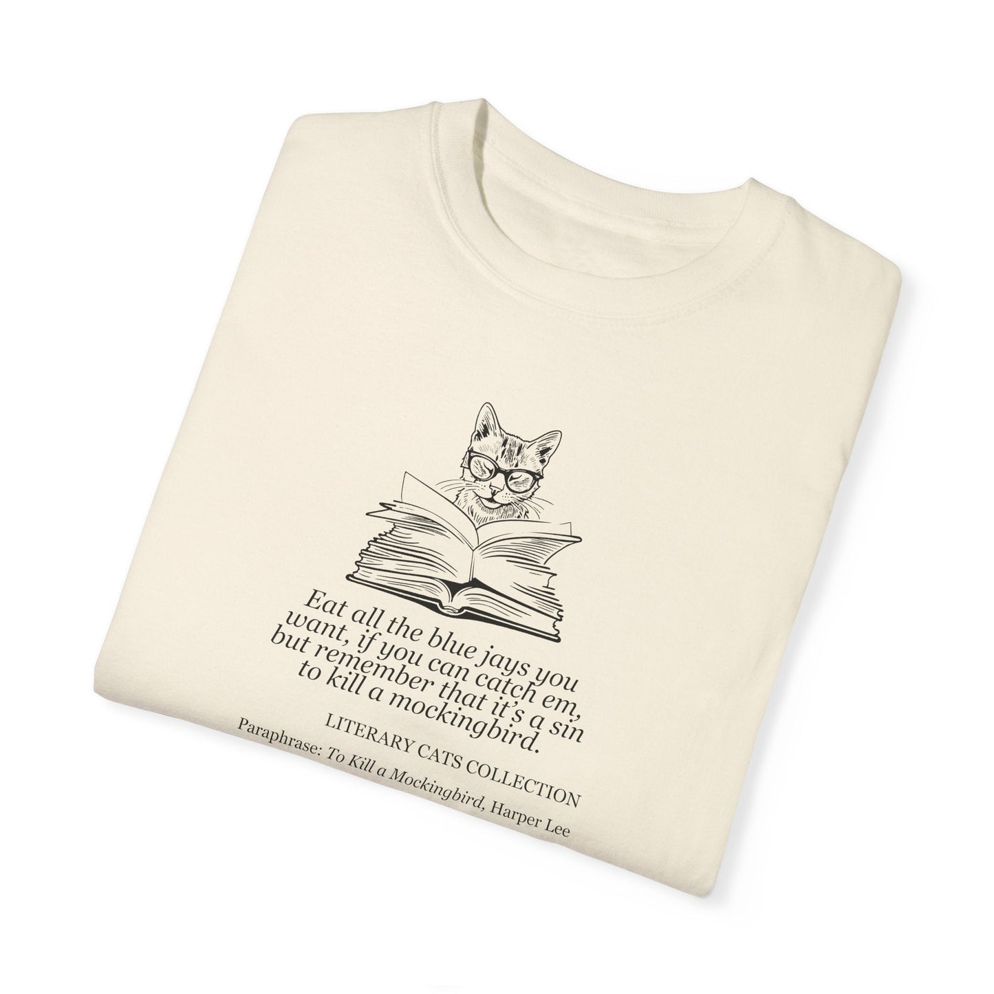 Literary Cat Graphic Tee - Celebrate To Kill a Mockingbird - Korvel