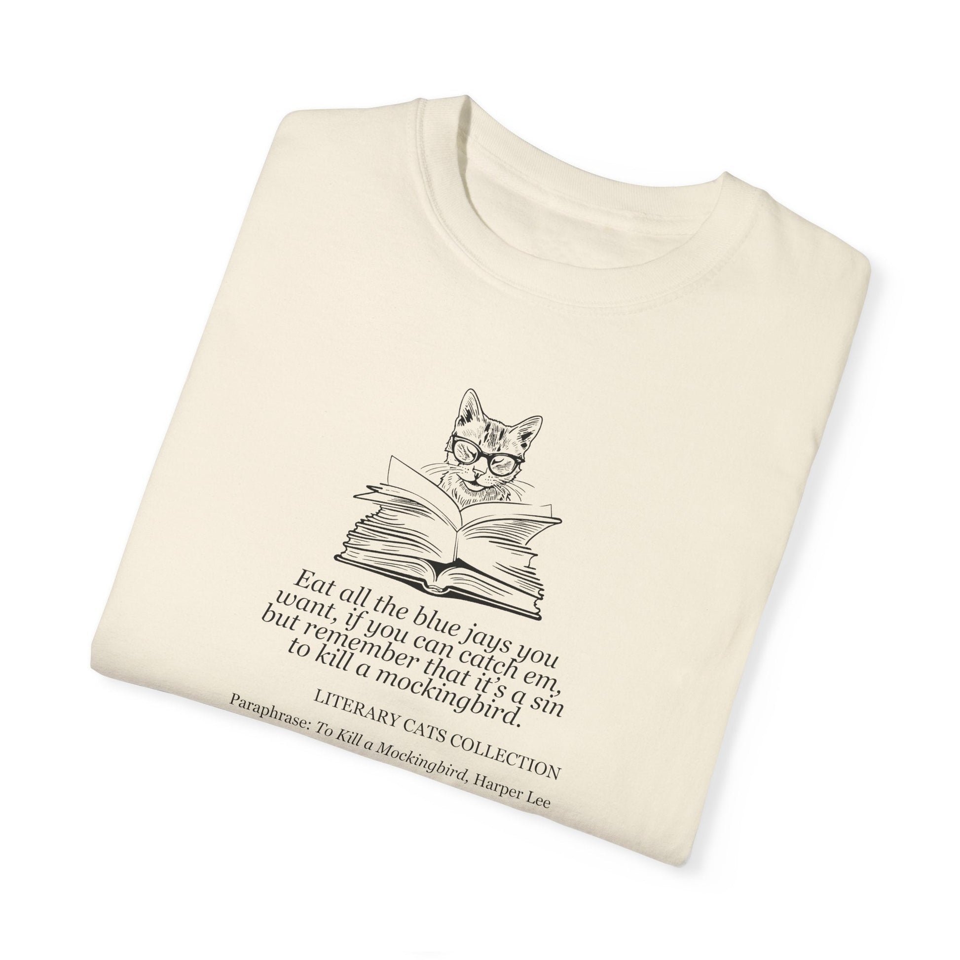 Literary Cat Graphic Tee - Celebrate To Kill a Mockingbird - Korvel