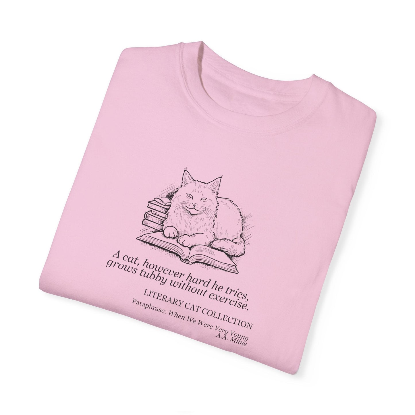 Charming Literary Cat Unisex Tee - A Nod to Childhood Classics - Korvel