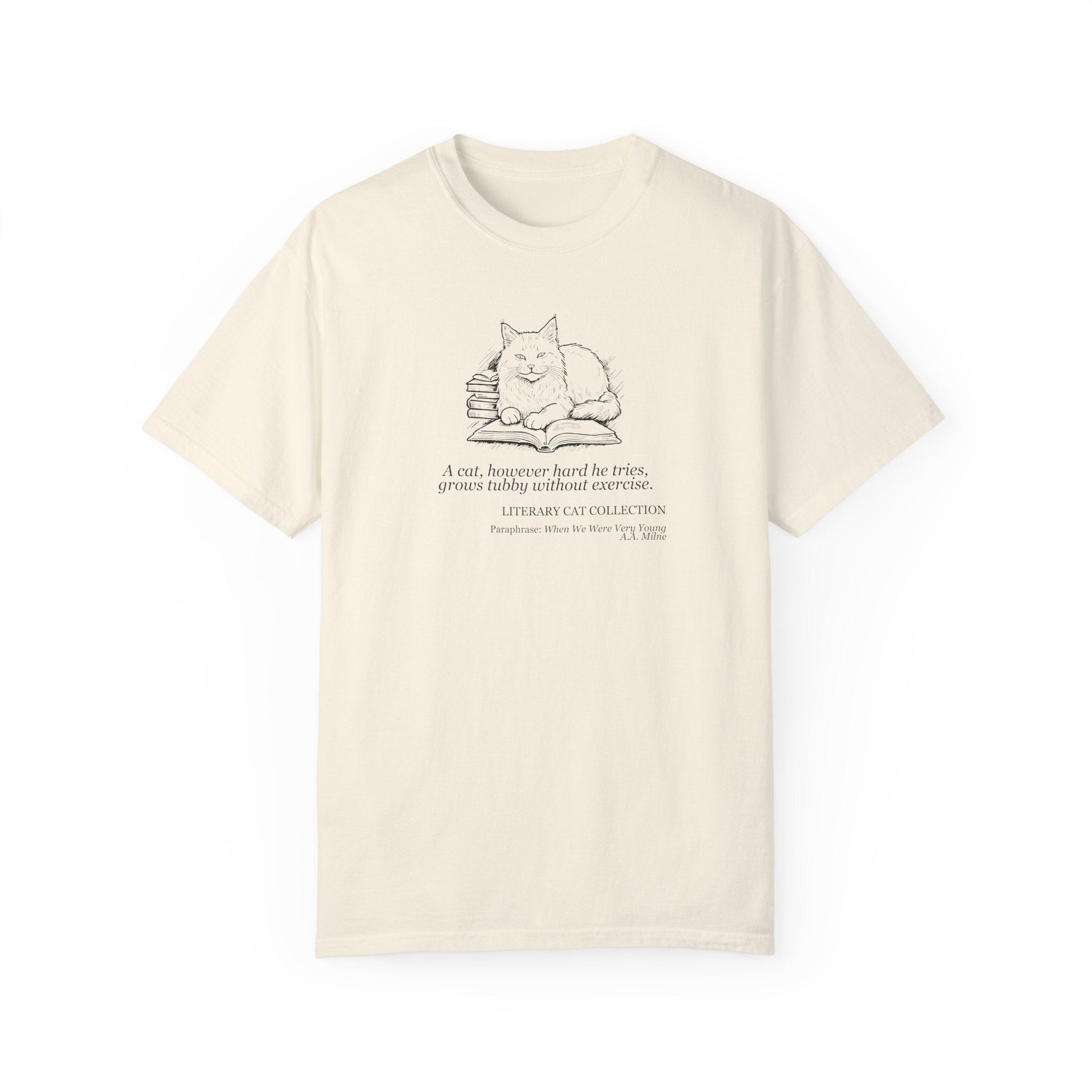 Charming Literary Cat Unisex Tee - A Nod to Childhood Classics - Korvel