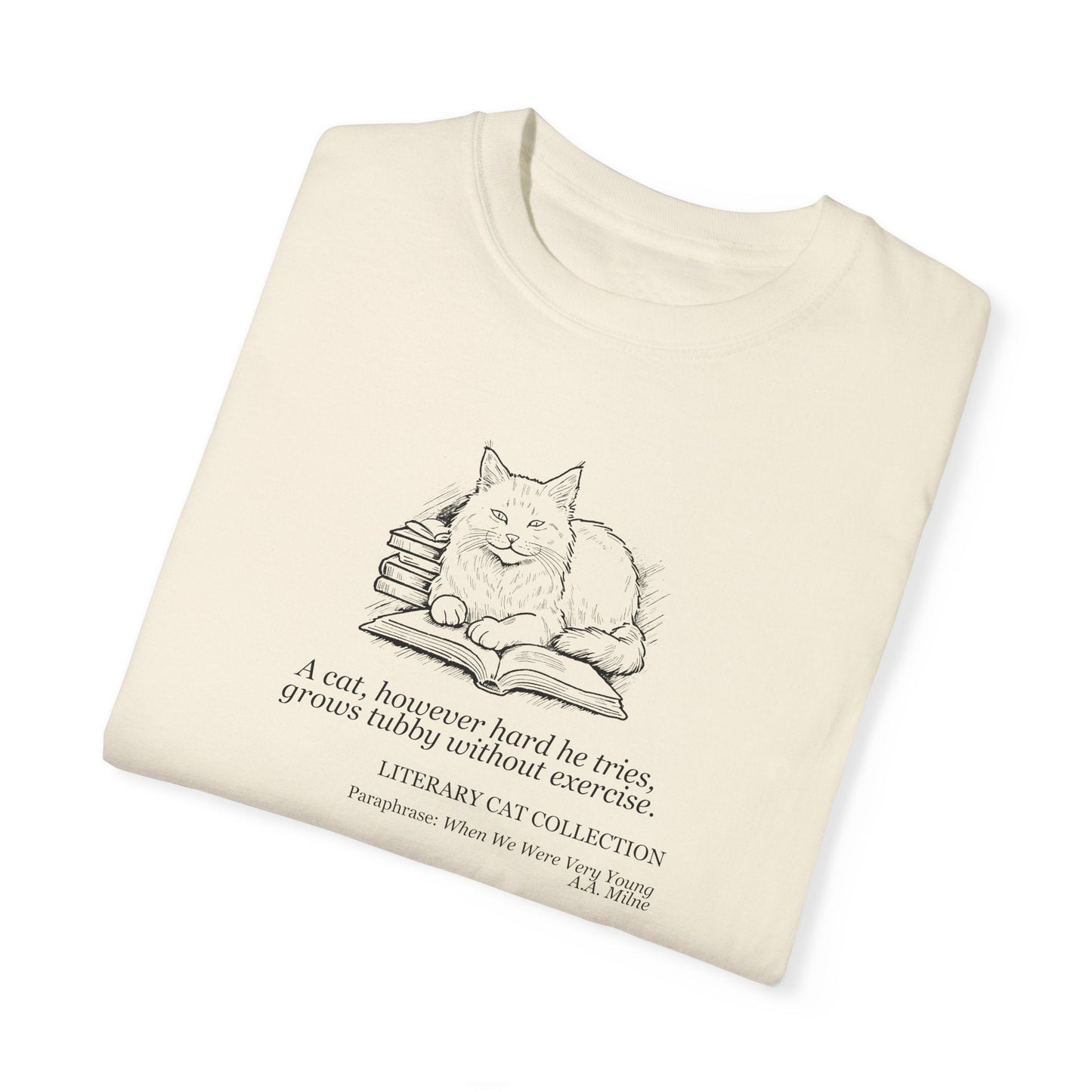 Charming Literary Cat Unisex Tee - A Nod to Childhood Classics - Korvel