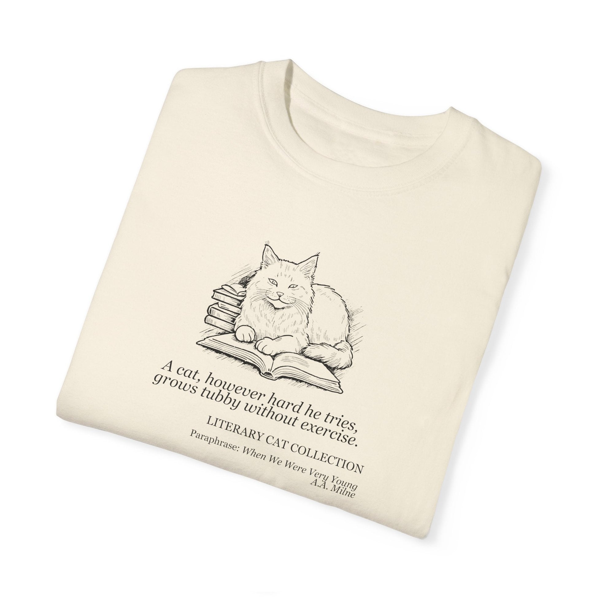Charming Literary Cat Unisex Tee - A Nod to Childhood Classics - Korvel