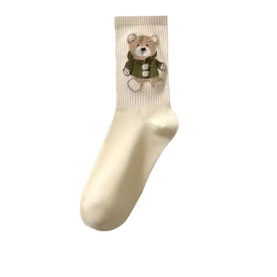 Chaussettes Crew Petit Ours pour Enfants - Tendance et Polyvalentes