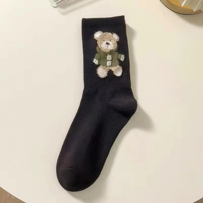 Chaussettes Crew Petit Ours pour Enfants - Tendance et Polyvalentes