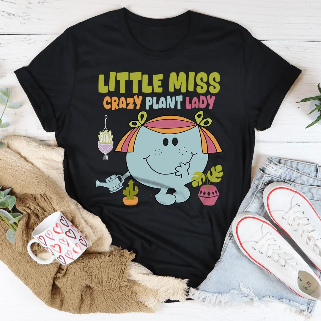 Little Miss Crazy Plant Lady T-Shirt
