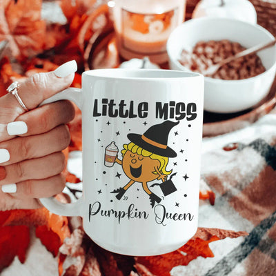 Little Miss Pumpkin Queen Ceramic Mug - 15oz