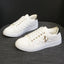 Little white shoes for women, lightweight, simple, fashionable, low top, flat bottom, versatile, women's trendy sports shoes - Korvel