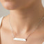 Living Aware Engraved Bar Necklace