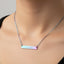Living Aware Engraved Bar Necklace
