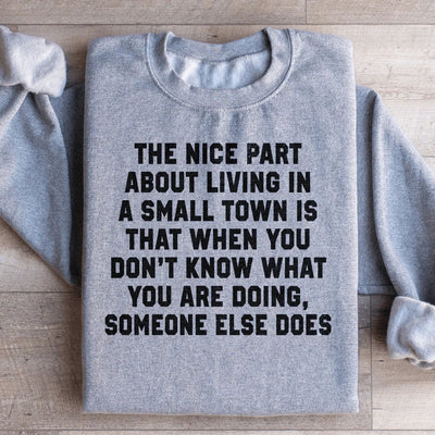 Sudadera Vivir en un pueblo pequeño