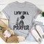 Camiseta de esqueleto "Viviendo en una oración"