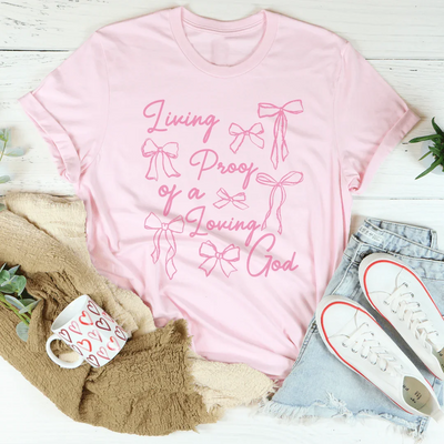 Prueba viviente de una buena camiseta amorosa