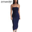 Vestido Largo Elegante Sin Tirantes para Ocasiones Especiales