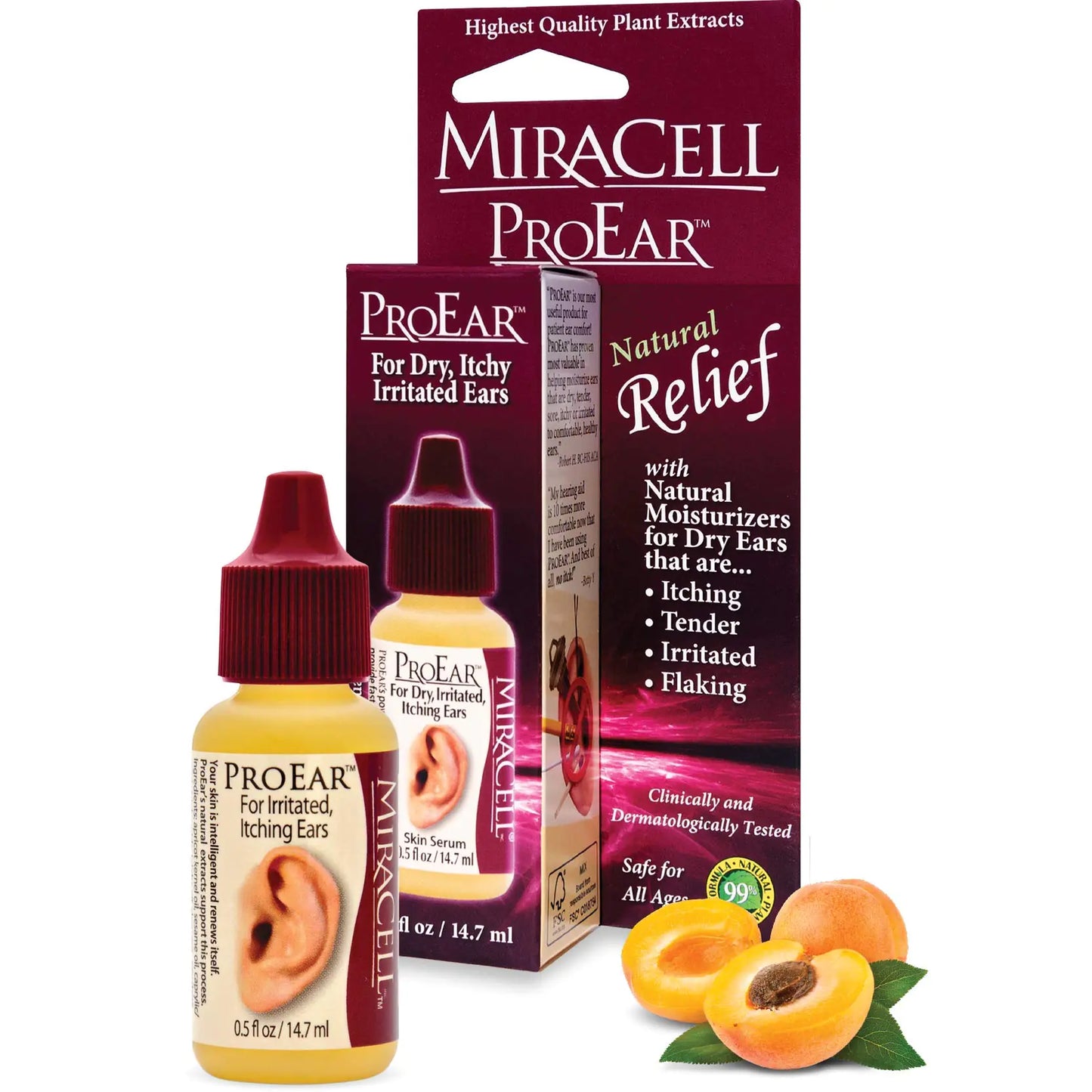 Gouttes auriculaires naturelles Miracell ProEar - 0,5 oz