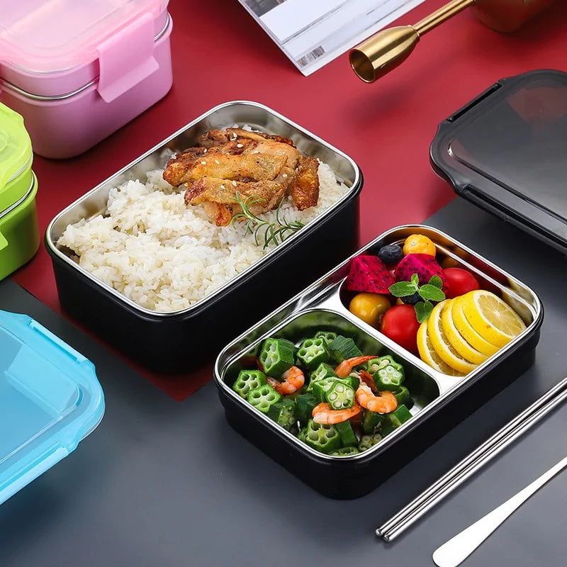 Premium Stainless Steel Two-Layer Lunch Box